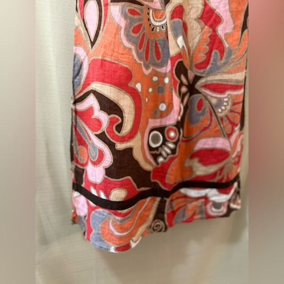 ⚫️ BOGO Promod Sleeveless Dress Bold Patterns lightweight summer size medium - Picture 2 of 7